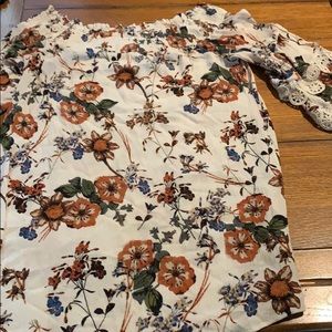 Strapless bell sleeve dress